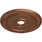 Ekena Millwork Wreath Ceiling Medallion (Fits Canopies up to 6"), 21 1/8"OD x 3 5/8"ID x 7/8"P, Polished Copper CM21WRPOS - alternate 3